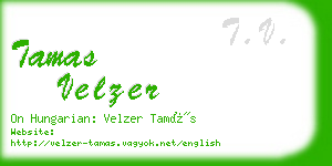 tamas velzer business card